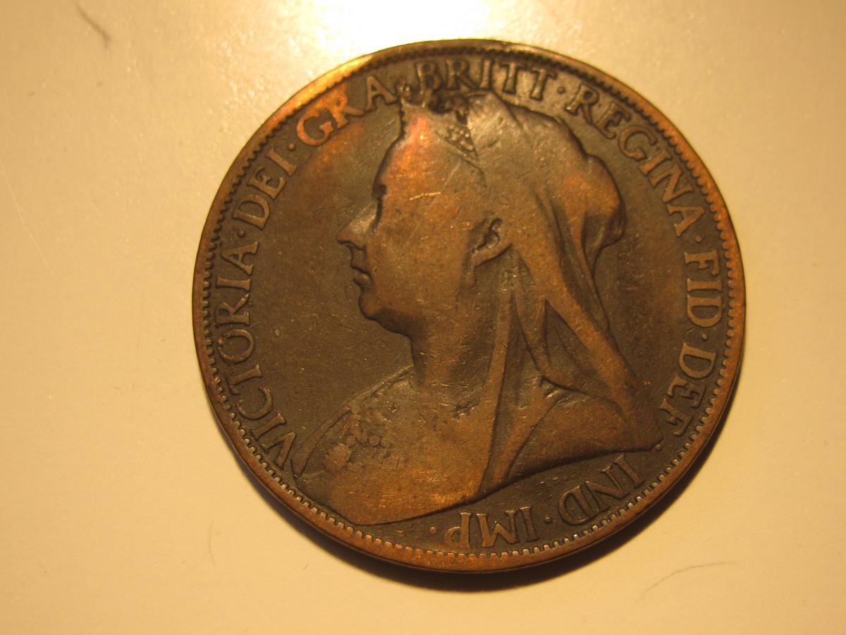 1898 Great Britain Penny (Queen Victoria Era)