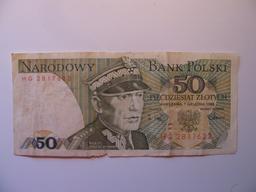 Foreign Currency:  1988 Poland 50 Zlotych