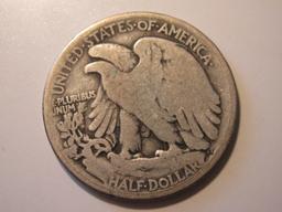 1916 USA Silver Walking Liberty Half Dollar