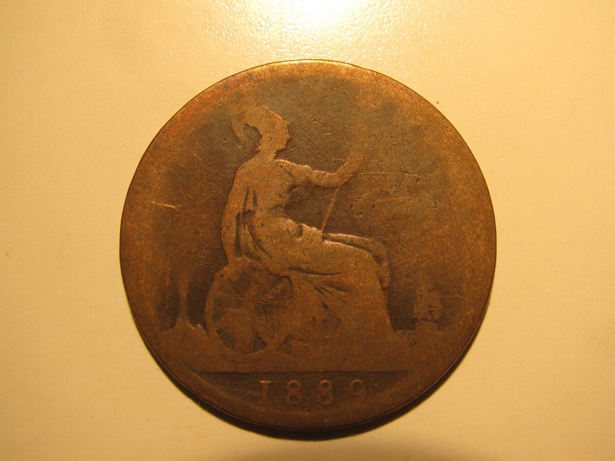 1889 Great Britain Penny (Queen Victoria Era)