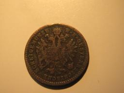 Foreign Coins: 1881 Austro / Hungary  1 Heller