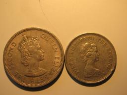Foreign Coins:  1960 & 1978 Hong Kong Dollars