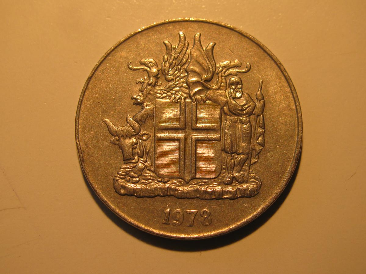 Foreign Coins: 1978 Iceland 10 Kronur