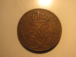 Foreign Coins: Sweden 1950 5 Ore