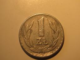 Foreign Coins: 1949 Poland 1 Zl