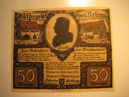 Foreign Currency: 1921Germany 50 Pfennig Notgeld (UNC)