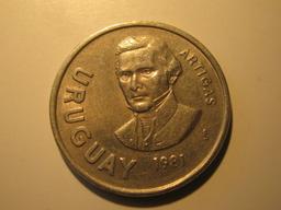 Foreign Coins: Uruguay 10 Pesos