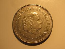 Foreign Coins: 1971 Netherlands Antilies 1 Gulden