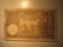 Foreign Currency: Yugoslavia 100 Dinara