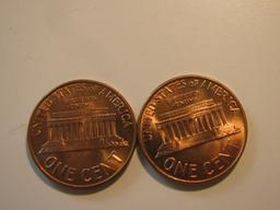 US Coins: 2xBU/Clean 1960 pennies