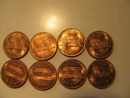 US Coins: 8xBU/Clean 1973-D pennies