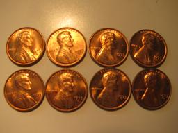 US Coins: 8xBU/Clean 1973-D pennies