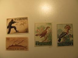 4 San Marino Unused  Stamp(s)