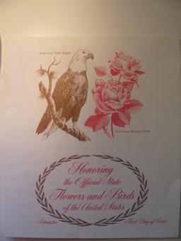 1982 Honoring the Official State Flower & birds of the USA