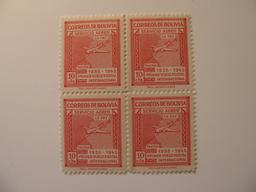 4 Bolivia Unused  Stamp(s)