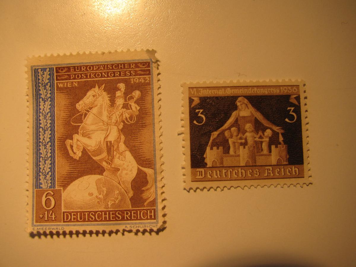 2 Nazi Germany Unused  Stamp(s)