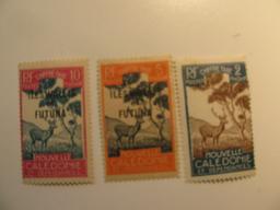 3 New Caledonia Unused  Stamp(s)