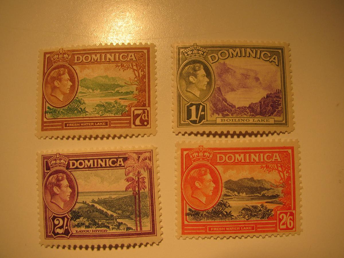 4 Dominica Unused  Stamp(s)