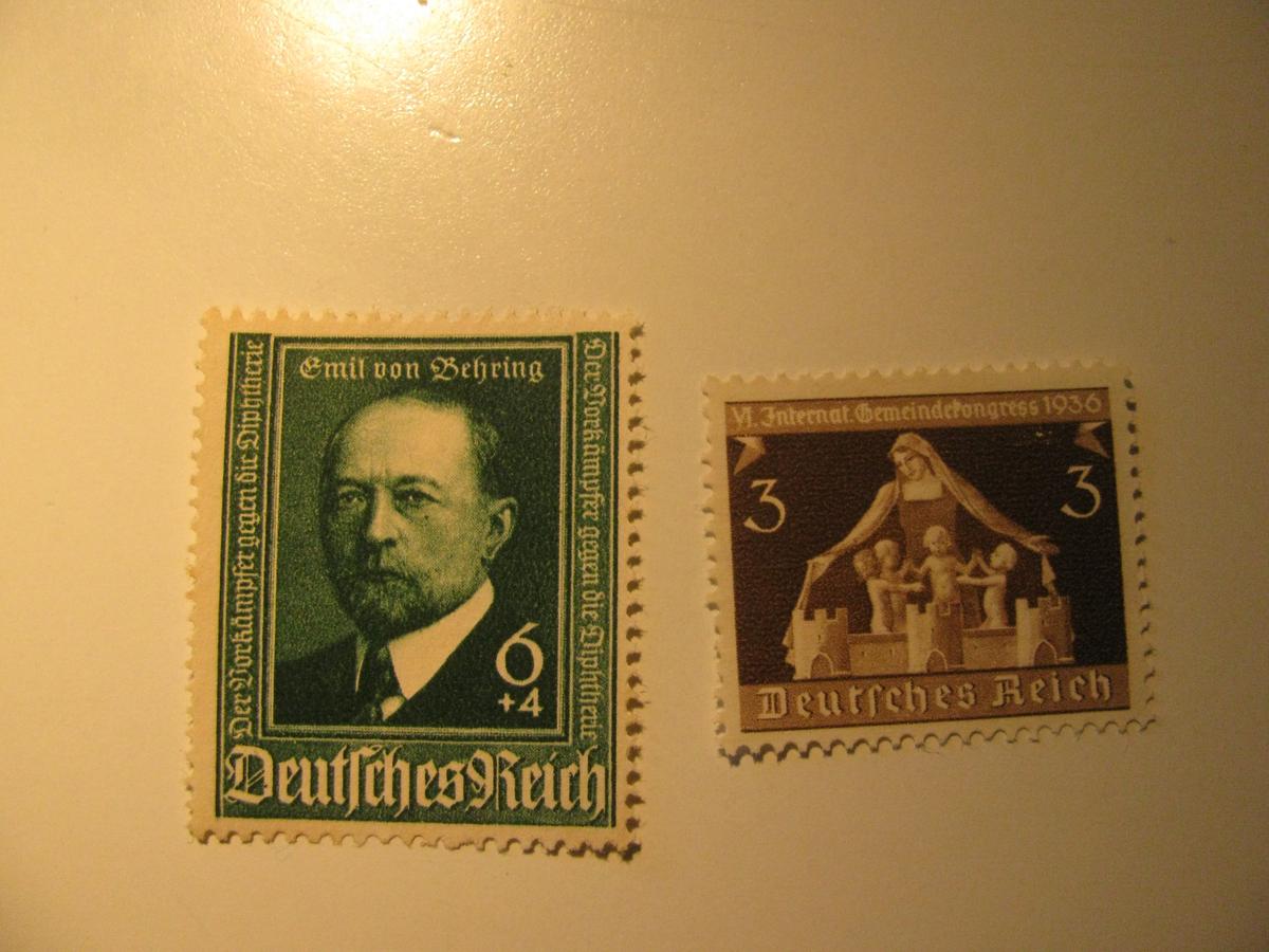 2 Nazi Germany Unused Stamp(s)