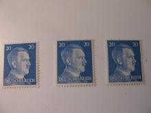 3 Nazi Germany Unused Stamp(s)