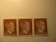 3 Nazi Germany Unused Stamp(s)