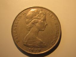 Foreign Coins:  1977 New Zealand 50 Cents
