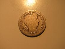 1912 USA Silver Barber Dime