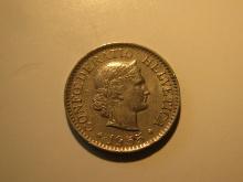 Foreign Coins: 1955 Switzerland 10 Rappen