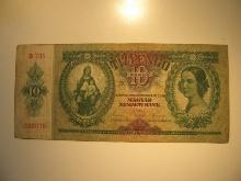 Foreign Currency: 1936 Hungary 10 Pengo