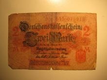 Foreign Currency: 1914 (WWI)  Germany 2 Mark