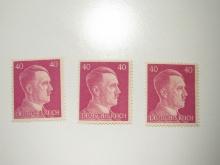 3 Nazi Germany Unused Stamp(s)