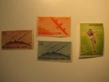 4 San Marino Unused  Stamp(s)