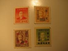 4 China Unused  Stamp(s)