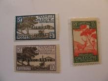 3 New Caledonia Unused  Stamp(s)