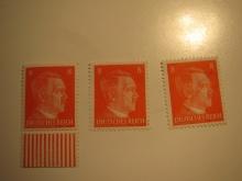 3 Nazi Germany Unused Stamp(s)