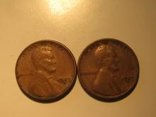 US Coins: 2x1929-S Wheat pennies