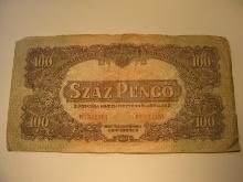 Foreign Currency: 1944 (WWII) Hunagry 100 Pengo