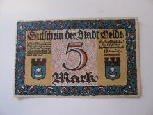 Foreign Currency: 1921 Germany 5 Mark Notgeld (UNC)