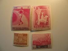 4 San Marino Unused  Stamp(s)