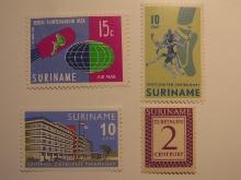 4 Surinam Unused  Stamp(s)