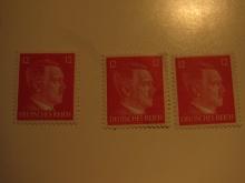 3 Nazi Germany Unused  Stamp(s)