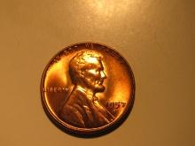 US Coins: 1xBU/Clean 1957-D Wheat penny