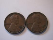 US Coins: 2x1929-S Wheat pennies