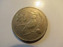 Foreign Coins:   Cyprus 20 Cents