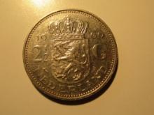 Foreign Coins: Netherlands 2.5 Guldens