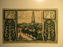Foreign Currency: 1922 Germany 75 Pfennig Notgeld (UNC)