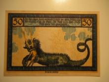 Foreign Currency: 1922 Germany 50 Pfennig Notgeld (UNC)