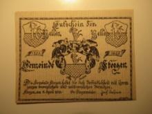 Foreign Currency: 1922 Austria 10 Heller Notgeld (UNC)