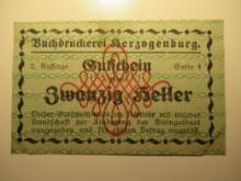 Foreign Currency: Austria 20 Heller Notgeld (UNC)