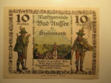Foreign Currency: 1920 Austria 10 Heller Notgeld (UNC)
